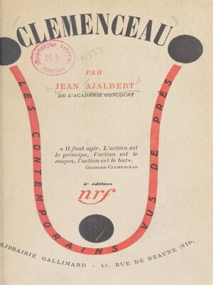 cover image of Clémenceau